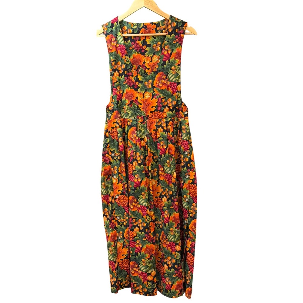 Vintage Selections by Manor House Pinafore Dress Autumnal Harvest Dark Academia